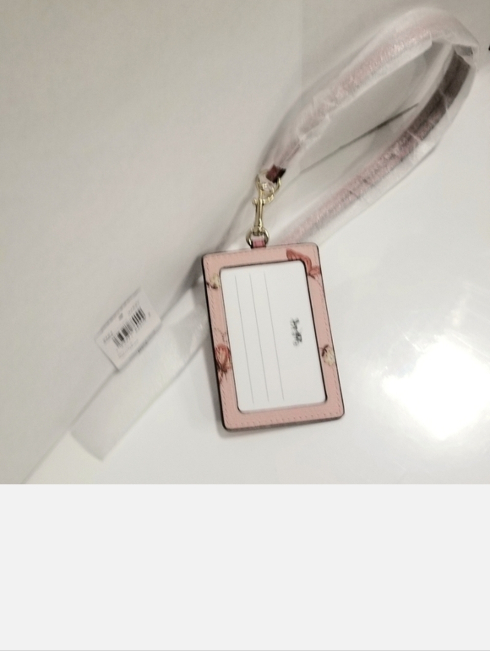 🦋 COACH Butterfly Lanyard Card & ID Holder NWT - Picture 2 of 3